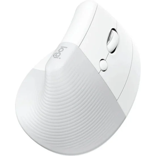 Logitech LIFT Vertical Ergonomic W/L BT Mouse - Pale Grey